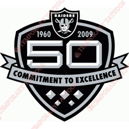Oakland Raiders Customize Temporary Tattoos Stickers NO.666